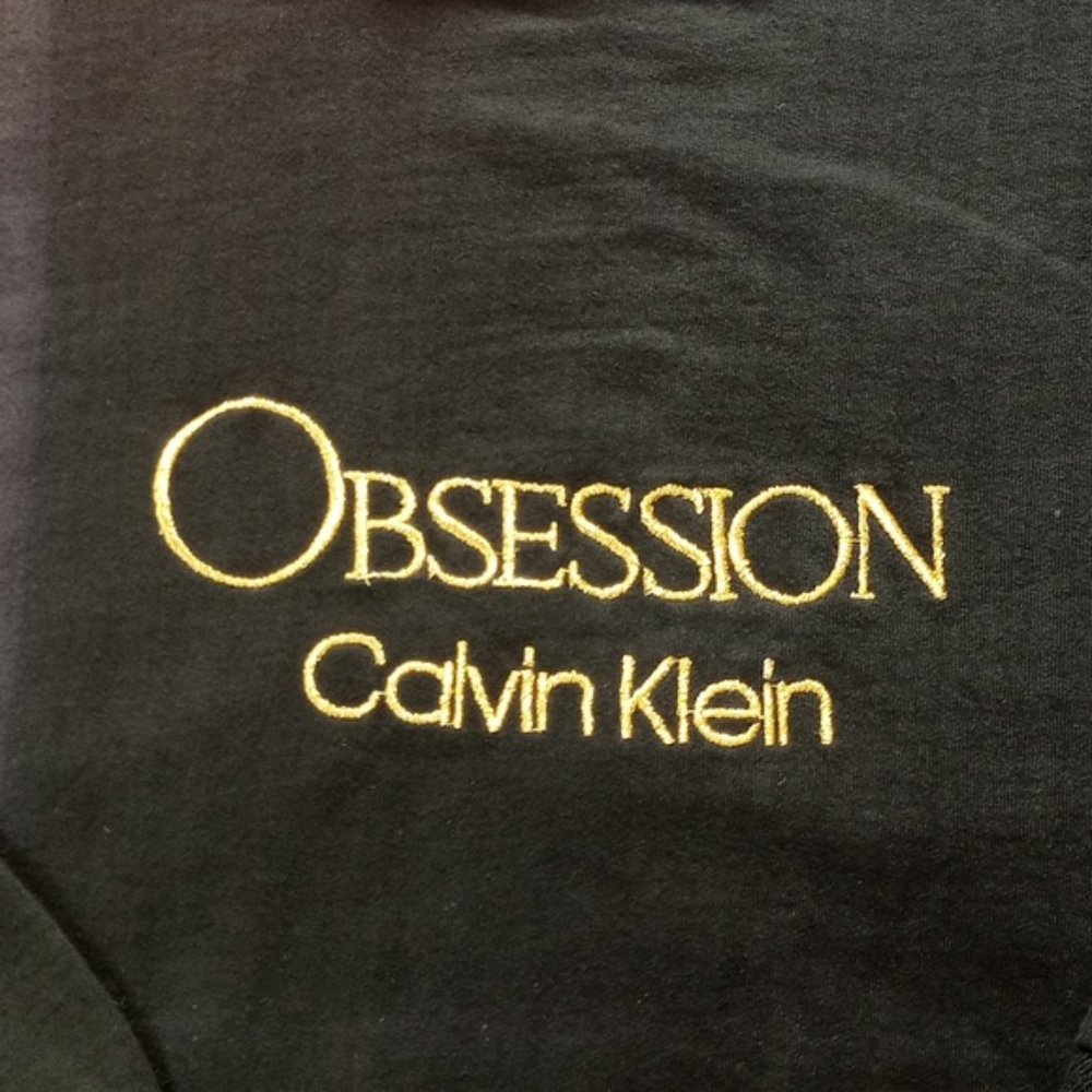 Vintage 1990s Obsession Calvin Klein Embroidered Crew Neck Sweater UNISEX - Picture 4 of 15